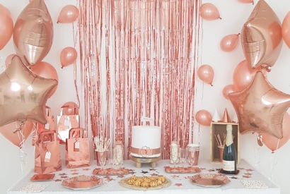 Sweet Table Rose Gold pour le Nouvel An - Rose Cuivré 2019