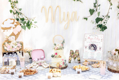 Jolie sweet table liberty pour les deux ans de Mya