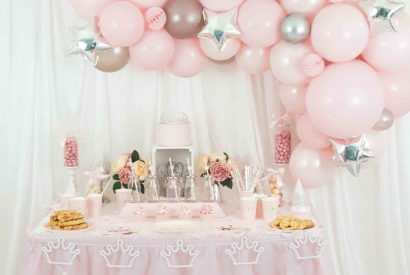 Anniversaire Princesse Rose Poudré et Argent : une organisation DIY