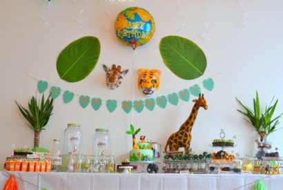 Premier Anniversaire Thème Jungle pour Gabriel
