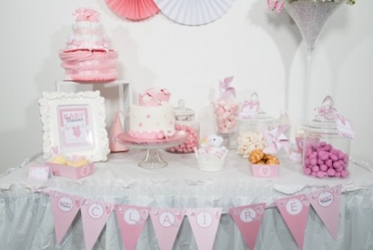 Kit Baby Shower Rose C'est une Fille