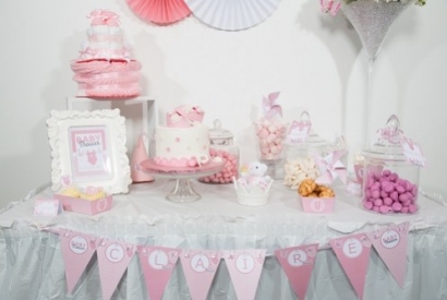 Kit Baby Shower Rose C'est une Fille